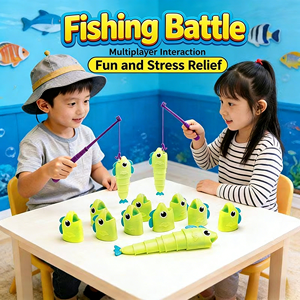 Jeu de société de pêche Yuglow, jouet interactif parent-enfant et jeu de combat en duo, mini-jeu de maître de <span class=keywords><strong>la</strong></span> pêche pour enfants et famille - Product Image 3