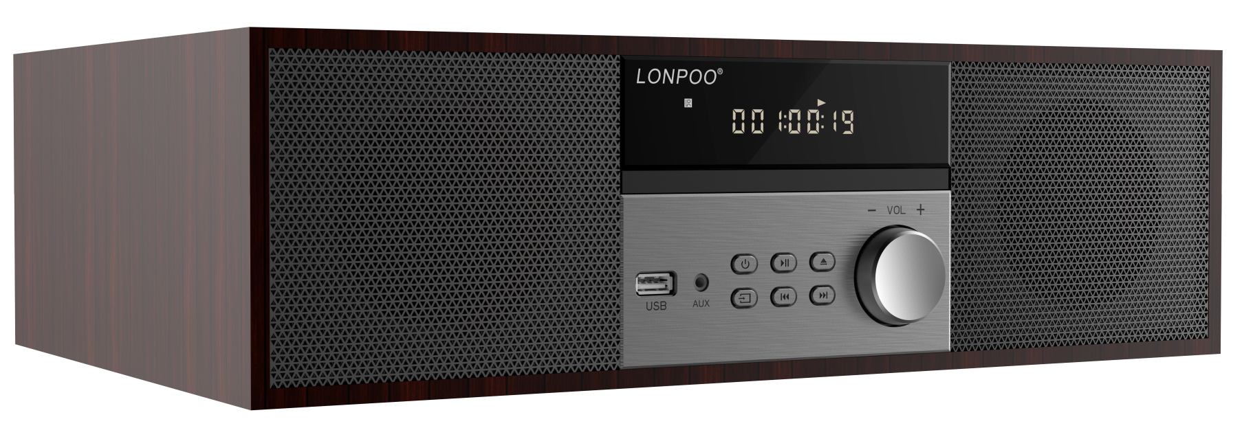 LONPOO LP-816 - Vintage Style Wireless BT System with FM