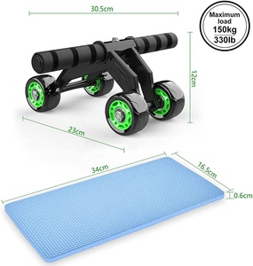 Onestarsports <span class=keywords><strong>Ab</strong></span> bánh xe con lăn tập thể dục bánh xe con lăn bụng để tập luyện tập thể dục & tăng cường ABS của bạn Core - Product Image 2