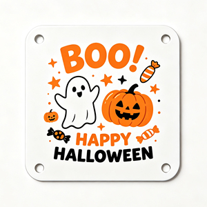 Insegna in Metallo per Halloween 'Casa Stregata', 'Entra <span class=keywords><strong>se</strong></span> osani', Decorazione da Parete, 'Solo Caramelle' in Metallo, Decorazione per Porta d'Ingresso - Product Image 3