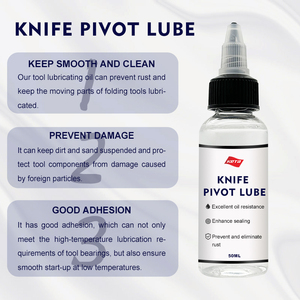 Personalização de fábrica 50ml Household Knife Lubrificante Pequeno Pacote Knife Honing <span class=keywords><strong>Oil</strong></span> para Limpeza Facas e Blade Care - Product Image 3