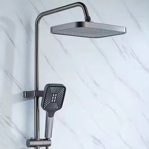 Vanne murale en céramique à affichage LED Offre Spéciale hôtels de luxe robinet thermostatique numérique intelligent 3 jets de massage Pause appartements - Product Image 3