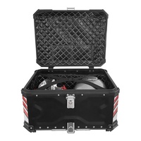 Boîte de top pour moto, boîtier en Aluminium, pour motocyclette, coffre arrière, 6,5 l