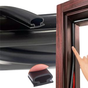 Burlete de Goma <span class=keywords><strong>para</strong></span> Puerta, Tira de Sellado Autoadhesiva de Goma en Forma de D - Product Image 5
