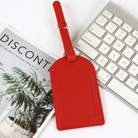 Étiquettes de bagages les plus populaires avec boucle, personnalisées en similicuir souple de luxe, service OEM accepté CN;GUA