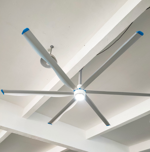 12ft Decorative LED High Brightness HVLS PMSM Motor Ventilation <b>Fan</b> <b>Remote</b> <b>Control</b> OEM Customizable Silent Operation Engineered - Product Image 1