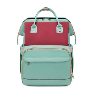 Bolsa de Pañales para Bebé Personalizada, Ligera, de Nailon con Cierre, Forro de Poliéster, Portátil, Expandible, Multifuncional, con Diseño que se Ajusta a la Curva Fisiológica - Product Image 2