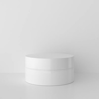 Pot cosmétique rond blanc vide de 50g, 100g, 200g, 300g, 500g pour crème de soin et poudre libre – Pot en plastique