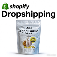 Extrait d'ail vieilli 7500mg 300 gélules molles, produit phare, marque privée, agent de dropshipping, intégration Shopify, exécution des commandes DDP