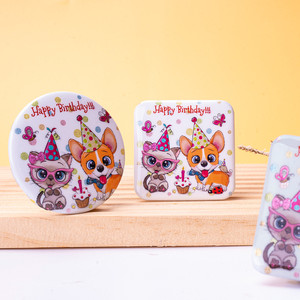 Spilla in latta personalizzata con bottone in latta e latta distintivo rotondo con spilla in smalto morbido e all'ingrosso in metallo personalizzato per cani da gatto - Product Image 1