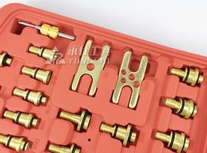 Bộ dụng cụ sửa chữa thân xe ô tô 108 món phiên bản Châu Âu & Châu Mỹ, dụng cụ chẩn đoán ô tô, dụng cụ điều hòa không khí R134a, dụng cụ phát hiện rò rỉ điều hòa - Product Image 5