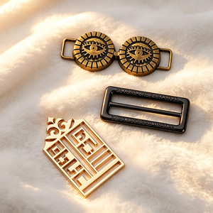 Durable Custom Die Cast Metal Tags Personalized Brand Logo Sew-on <b>Labels</b> Private <b>Name</b> Metal Emblems for Garment Leather Goods - Product Image 3