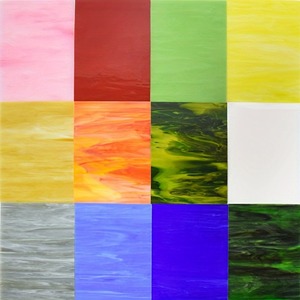 Plaque <span class=keywords><strong>de</strong></span> verre Tiffany transparente promotionnelle feuilles <span class=keywords><strong>de</strong></span> verre colorées <span class=keywords><strong>classe</strong></span> d'art bricolage décor à la maison - Product Image 2