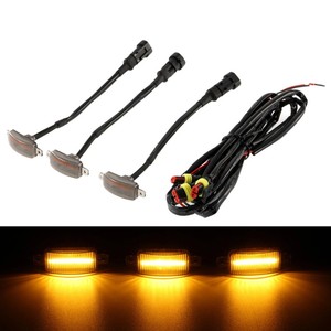 F150 Raptor Warning Fog Light Yellow Shell <b>ABS</b> LED For Retrofit Upgrade - Product Image 5