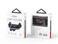 YESIDO C124 Rotation à 360 degrés double Double Clip sortie d'aération support de voiture cellule Mobile support de téléphone intelligent