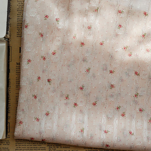 Top Phổ Biến Mùa Xuân Và Mùa Hè Mới Lưới Vải Với Cắt Hoa Sợi In Hoa Hồng Nhỏ Cho Thời Trang Quần Áo - Product Image 4