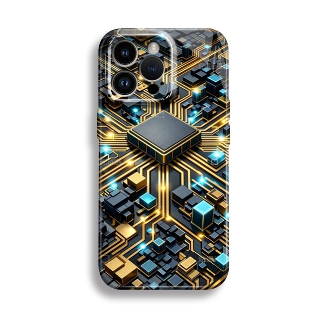 Mobile Phone Case Schematic Circuit Diagram Film Cover for Iphone 17 Air 16 15 14 13 12 11 Pro Max 7 8 Plus 16e Cover