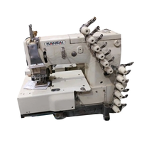 Offre Spéciale Kansai Spécial DFB1408P PLAT-lit Multi-aiguille Double Chaînette Machines En bon État