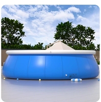 Umweltfreundlicher PVC-Außen-Familien-Rundpool, Kinder-Schwimmbecken, Großer Aufblasbarer Ringpool