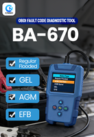 Herramienta de Diagnóstico OBD2 BA-670, Compatible con Sistemas de 12V, Funciona con Autos, Motocicletas y Camiones