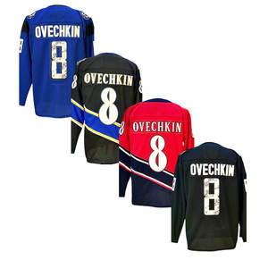2025 Новые оптовые продажи, все стильные сшитые футболки для хоккея с шайбой 8 Alexander ovечкин 43 Tom Wilson 77 T.J. Оши - Product Image 3
