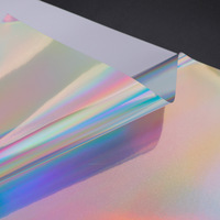 Papier laser holographique imperméable, autocollant en vinyle réfléchissant lumineux pour imprimante jet d'encre
