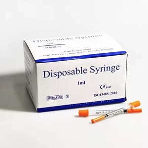 Jeringa de <span class=keywords><strong>Insulina</strong></span> Desechable y Estéril con Aguja Ultrafina Rosa de 1 ml, 30 g, 31 g, 8 mm - Product Image 5