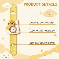 Jam Tangan Silikon PVC Desain Hewan 3D Lucu Sebagai Hadiah Sekolah Anjing Imut