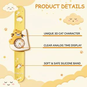 นาฬิกาข้อมือซิลิโคน PVC ลายสัตว์ 3 มิติ ตลกๆ น่ารัก เหมาะเป็นรางวัลในโรงเรียน รูปสุนัข - Product Image 2