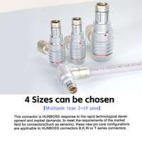 Compatible con Fischer Right Angle 90 °   Conector Push-Pull Impermeable IP68 WSO Elbow Plug DBPE Socket Serie 104F de 2-19 Pines