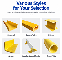 Sections structurelles en fibre de verre GRP sans entretien, pièces composites FRP pour projets marins et offshore