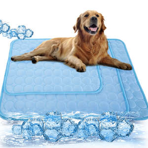 Hunde-Kühlmatte Sommer-Kühlbett Langlebiges Polyester Bedruckt Einfaches Design Waschbar mit Bändern - Product Image 1