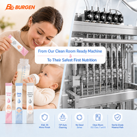 Machine d'emballage de sachets BURGEN pour liquides et sticks pour nourrissons et tout-petits - Remplissage de précision à l'azote en salle blanche GMP pour contrôle PLC