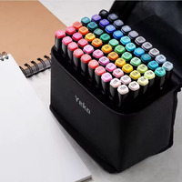 Vente en gros Ensemble de stylos marqueurs de couleur arc-en-ciel 30 60 168 pièces Fourniture d'art permanente personnalisée avec sac cadeau