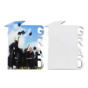 2023 New DIY Logo Personalized Design Graduation Hat Photo Slate Sublimation Blank Grad Cap Photo Frame