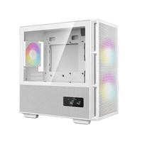 DeepCool CH360 boîtier d'ordinateur de jeu à double affichage type-c ventilateur ARGB compétition électrique châssis en maille affichage numérique double
