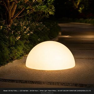 L001 โคมไฟทรงกลม LED ขนาดใหญ่สำหรับตกแต่งภายนอกอาคาร ทนทานต่อรังสียูวี ทำจากวัสดุ FRP เหมาะสำหรับสวน รีสอร์ท ห้างสรรพสินค้า และตกแต่งภูมิทัศน์ - Product Image 4