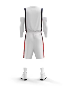 Maillot de basket-ball en mesh personnalisé avec le nom de l'équipe, 100% polyester, respirant, anti-humidité, séchage rapide, unisexe adulte, vente en gros - Product Image 5