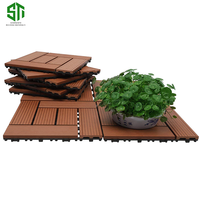Selbstverlegbare Wasserdichte Ineinandergreifende Feuchtigkeitsbeständige Holz-Kunststoff-Terrasse Gartenboden mit Modernem Design