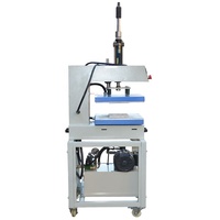 Machine de gaufrage 3D semi-automatique hydraulique pour logos/étiquettes textiles et cuir, avec fonction de marquage à chaud