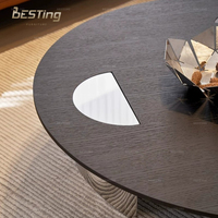 Table basse ronde en verre métallique, salon, 1350x290mm, fabrication personnalisée 10 ans