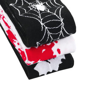 Halloween mujeres niñas sobre la rodilla alta fiesta vacaciones Cosplay <span class=keywords><strong>medias</strong></span> sangrado murciélagos <span class=keywords><strong>esqueleto</strong></span> patrón Calcetines - Product Image 3