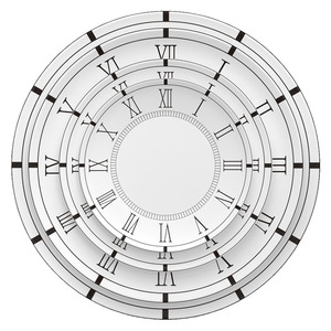 Venta al por mayor de alta calidad hueso China juego de vajilla creativa forma de reloj en relieve placa de cerámica - Product Image 2