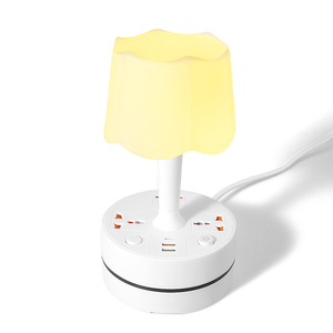 Phòng ngủ hiện đại USB powered bảng đèn 3-MÀU thay đổi <span class=keywords><strong>LED</strong></span> trắng bóng râm cơ thể nhựa đa chức năng bền DC cung cấp điện - Product Image 5