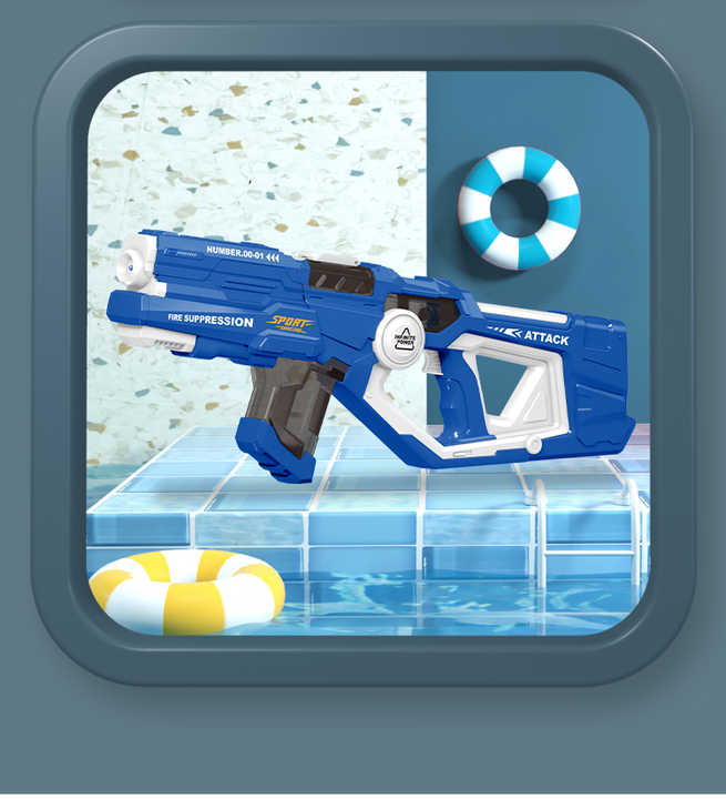 Pistola De Agua Eléctrica UZI - 434cc De Capacidad Con Luz LED