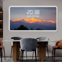 Nouvelle Horloge Murale Numérique 2026 pour Restaurant, Tableau Décoratif Rizhao Jinshan pour Salon, Horloge Murale de Fond, Peinture Décorative