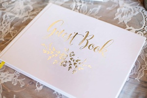 <span class=keywords><strong>Livre</strong></span> <span class=keywords><strong>d</strong></span>'<span class=keywords><strong>or</strong></span> avec Logo personnalisé, Album Photo, Journal de mariage, couvercle rigide, <span class=keywords><strong>Polaroid</strong></span> blanc avec bords dorés - Product Image 4