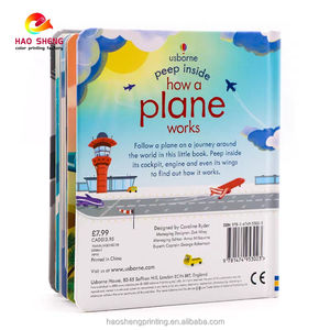 Livre de visionnement éducatif en forme de bande dessinée pour bébés, couverture rigide, rabats à soulever, papier couché, pelliculage - Product Image 5