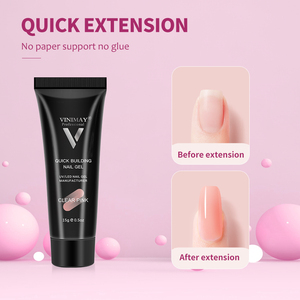 Vinimay 9 Colores Gel <span class=keywords><strong>Builder</strong></span> Para Uñas En Un Tubo Flexible Glial Smooth Gel Nail Extension Poly Gel - Product Image 2