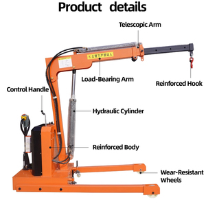Grúa Eléctrica Autopropulsada JUNCHI de 0.4 Toneladas con Plataforma Giratoria para Taller y Almacén, Nuevas Características Hidráulicas de Movimiento, Elevadores de Vacío de 3.1m - Product Image 4